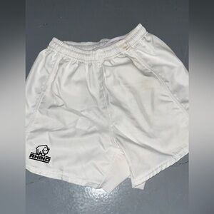 Rhino White Athletic Rugby Shorts Size Medium